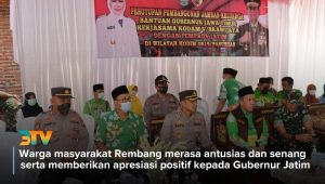 Bersama Forkopimda, Kapolres Pasuruan Mengikuti Vidcon Penutupan Program Jambanisasi di Desa Rembang