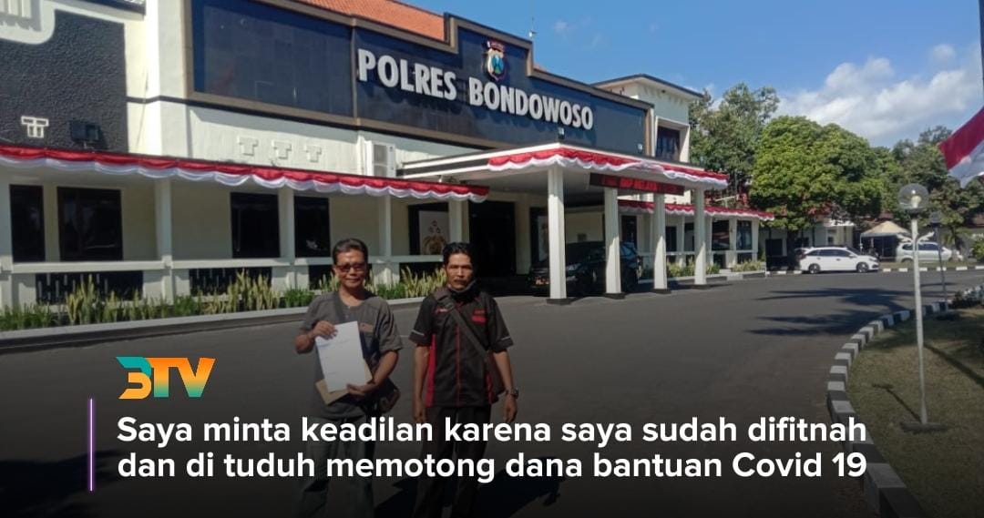 Kasun Berabi Laporkan kades Pekalangan Ke Polres Bondowoso