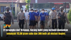 Satnarkoba Polres Pasuruan Berhasil Tangkap 21 Tersangka Selama Bulan Juli 2022