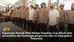 Polres Pasuruan Gelar Kejuaraan Pencak Silat Pelajar Kapolres Cup 2022
