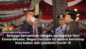 Wujudkan Kebersamaan, Kapolres Pasuruan Bersama Forkopimda Hadiri Upacara HUT RI ke-77 Tahun 2022