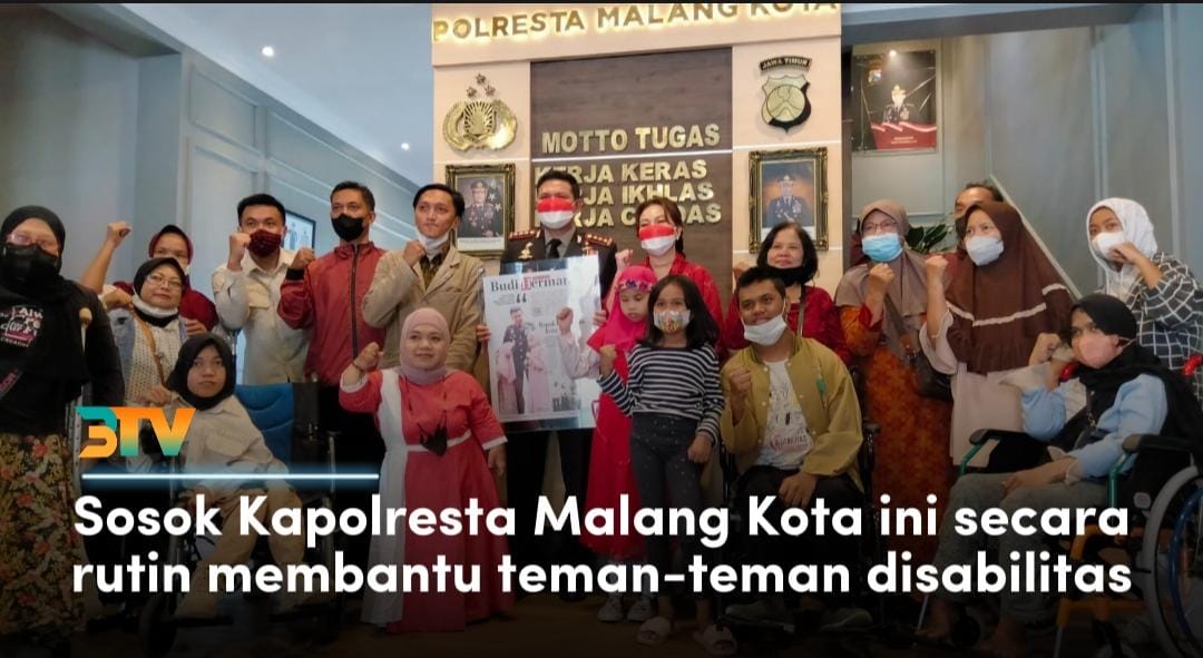 Bapak Disabilitas, Kado Spesial untuk Kapolresta Malang Kota di HUT RI ke -77