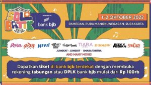Hanya Buka Rekening di bank bjb Nasabah Dapat Tiket Gratis untuk Nonton Sobat Fest di Solo