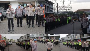 Kapolres Pasuruan Melaksanakan Apel Konsolidasi Pengamanan Jalur Supporter