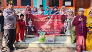 HUT Humas Polri ke 71 Tahun 2022, Humas Polres Pasuruan Gelar Bhakti Sosial