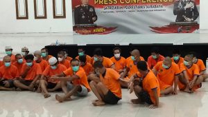 Satreskrim Polrestabes Surabaya Amankan 74 Bandit Jalanan