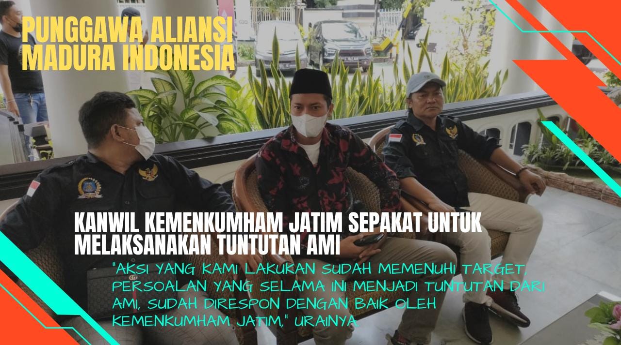 Kanwil Kemenkumham Jatim Sepakat Untuk Melaksanakan Tuntutan AMI