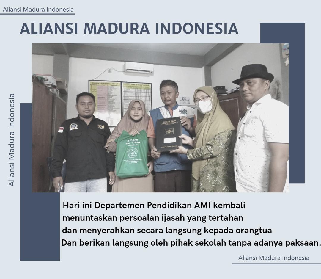 AMI Kembali Bantu Wali Murid Ambil Ijasah Yang Tertahan di Sekolah