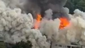 Gedung Bappelitbang Kota Bandung Terbakar