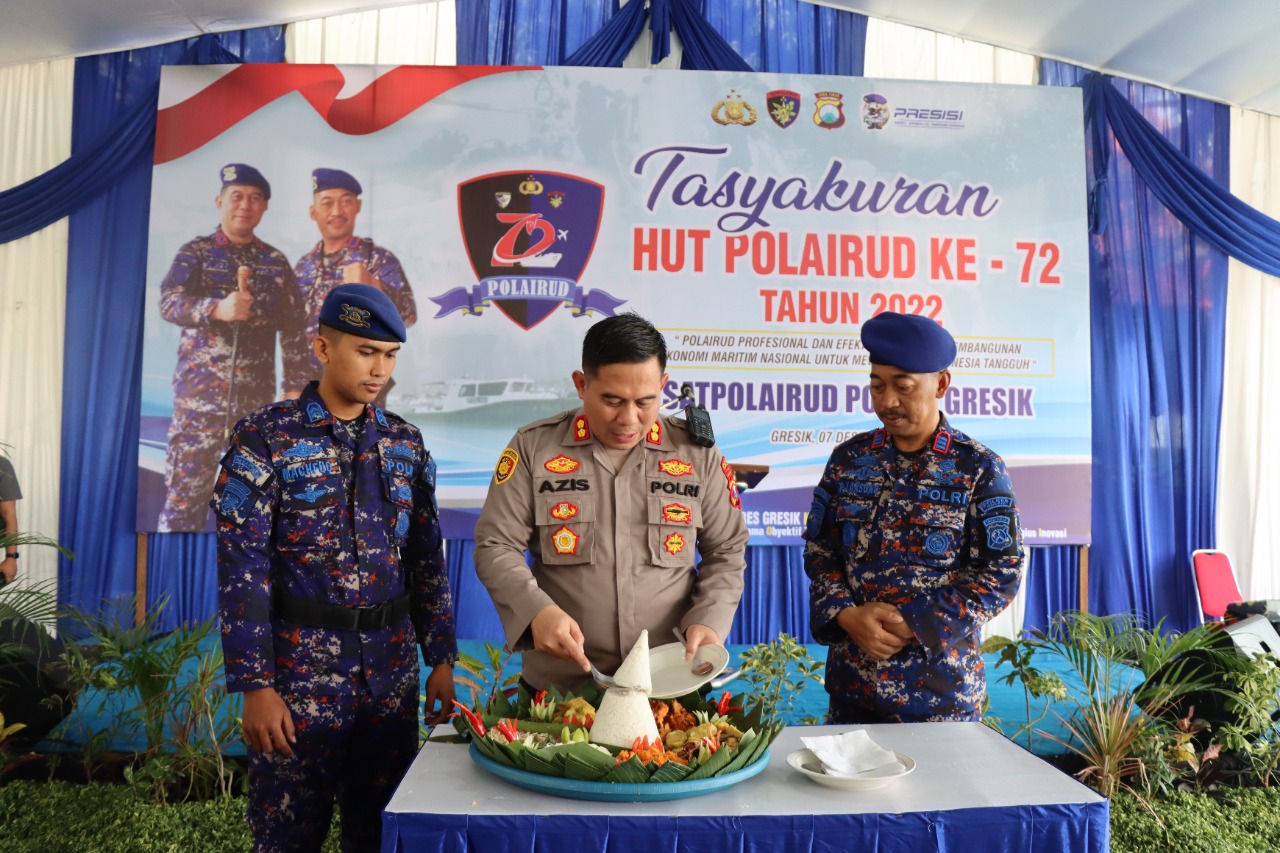 Kapolres Gresik Hadiri Syukuran HUT Polairud Ke- 72 