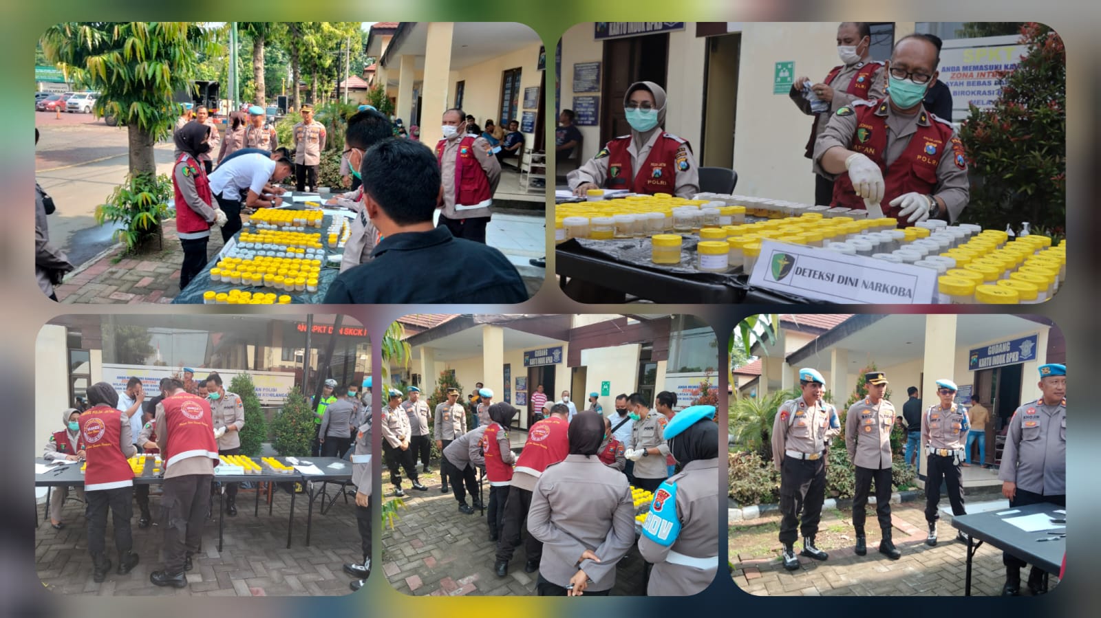 Polres Pasuruan Gelar Operasi Gaktibplin Berupa Tes Urine Kepada Anggota Polres Pasuruan