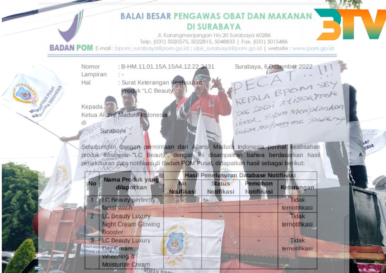Tanda Tanya Besar, Tunggu Didemo AMI BPOM Nyatakan Kosmetik LC Beauty Ilegal