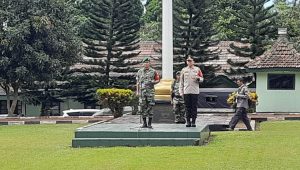 Kunjungan Wapres, Personil Gabungan Apel Gelar Pasukan dan Pengamanan