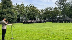 Apel Gelar Pasukan dan Pengamanan Kunjungan PM Malaysia