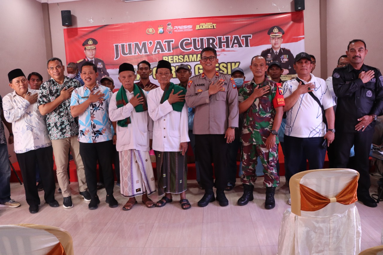Jumat Curhat, Polres Gresik Disambati Oknum LSM dan Tawuran di Menganti