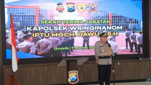 Kapolres Gresik Pimpin Sertijab Kapolsek Wringinanom Gresik