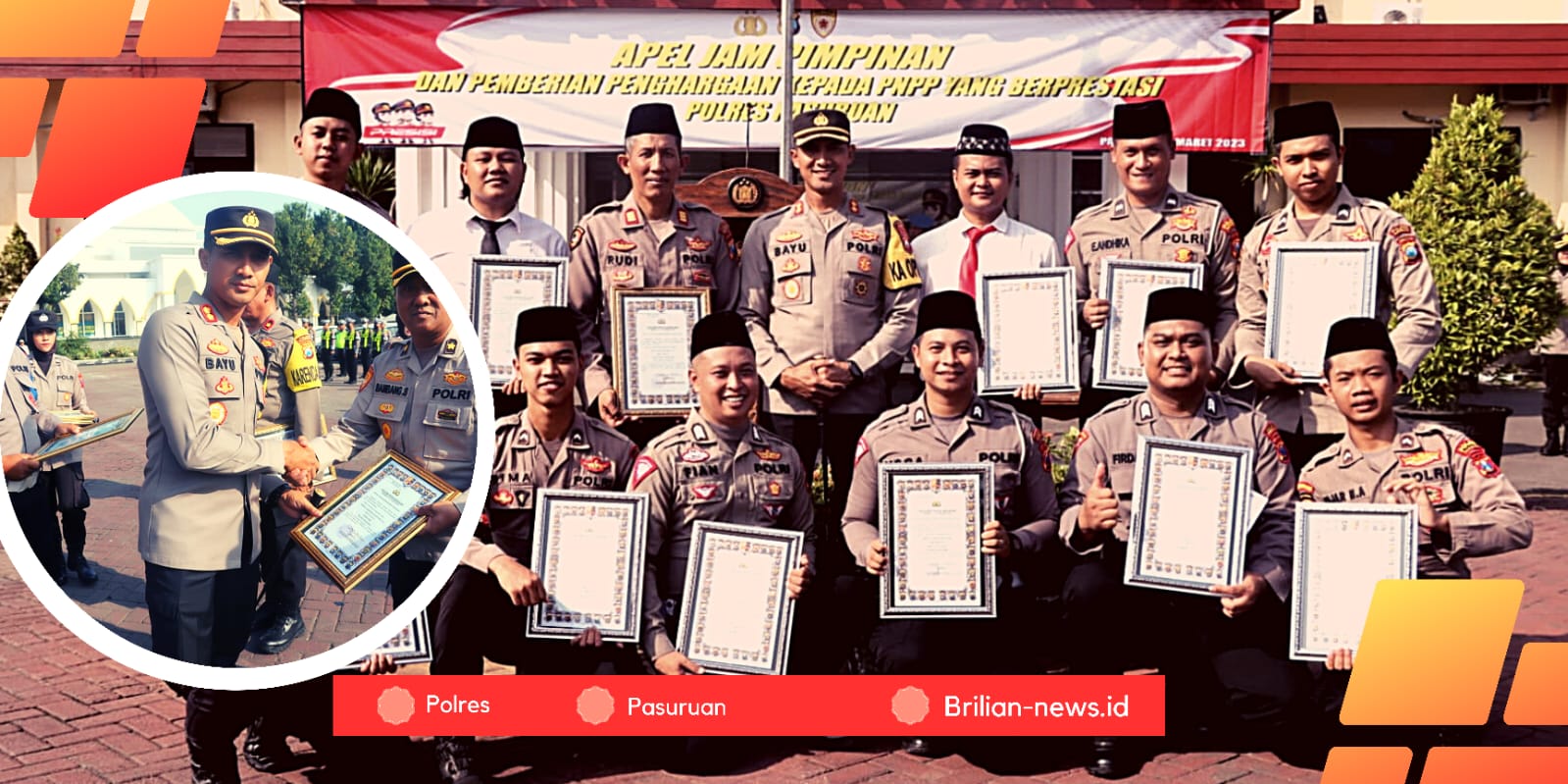 Istimewa, Kapolres Pasuruan Berikan Penghargaan Kepada Anggota Berprestasi