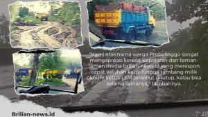 Masyarakat Apresiasi Kinerja Kepolisian Dengan Menutup Tambang Ilegal di Desa Sogaan Probolinggo