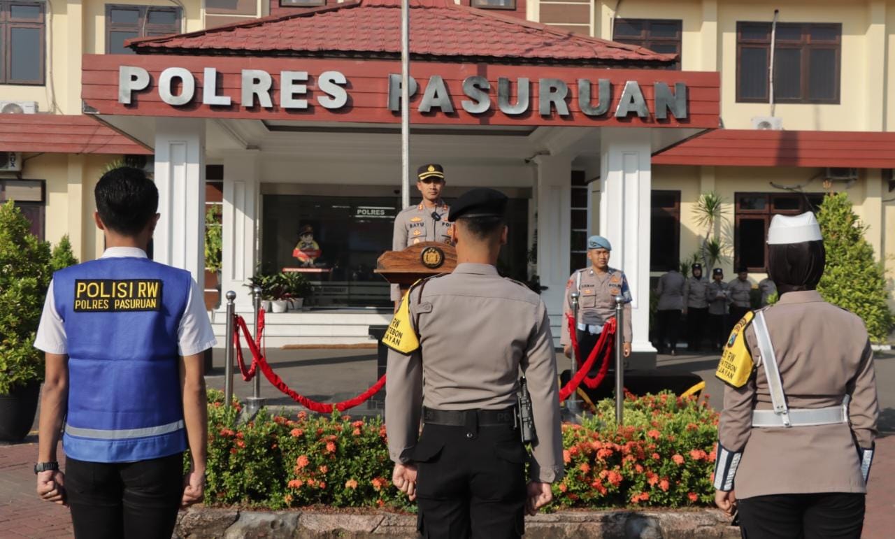 Wujudkan Harkamtibmas, Polres Pasuruan Tugaskan Ratusan Polisi Sampai Ke Tingkat RW