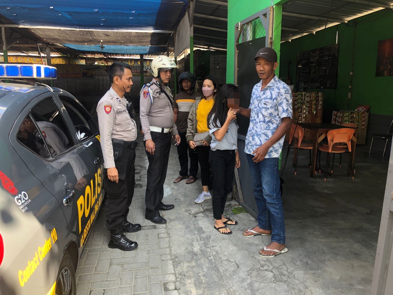 Polsek Blimbing Polresta Malang Kota, Bantu Pulangkan Remaja Putri Asal Kediri Yang Dilaporkan Hilang