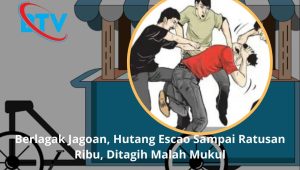 Berlagak Jagoan, Hutang Escao Sampai Ratusan Ribu, Ditagih Malah Mukul