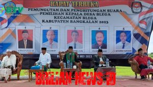 Lima Calon, Satu Titik, Tahap Coblos Pilkades Serentak 2023 Desa Blega Berjalan Lancar & Aman
