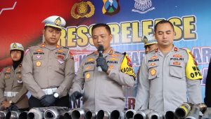 Harkamtibmas Polres Tuban Amankan Ratusan Motor Tidak Sesuai Standart