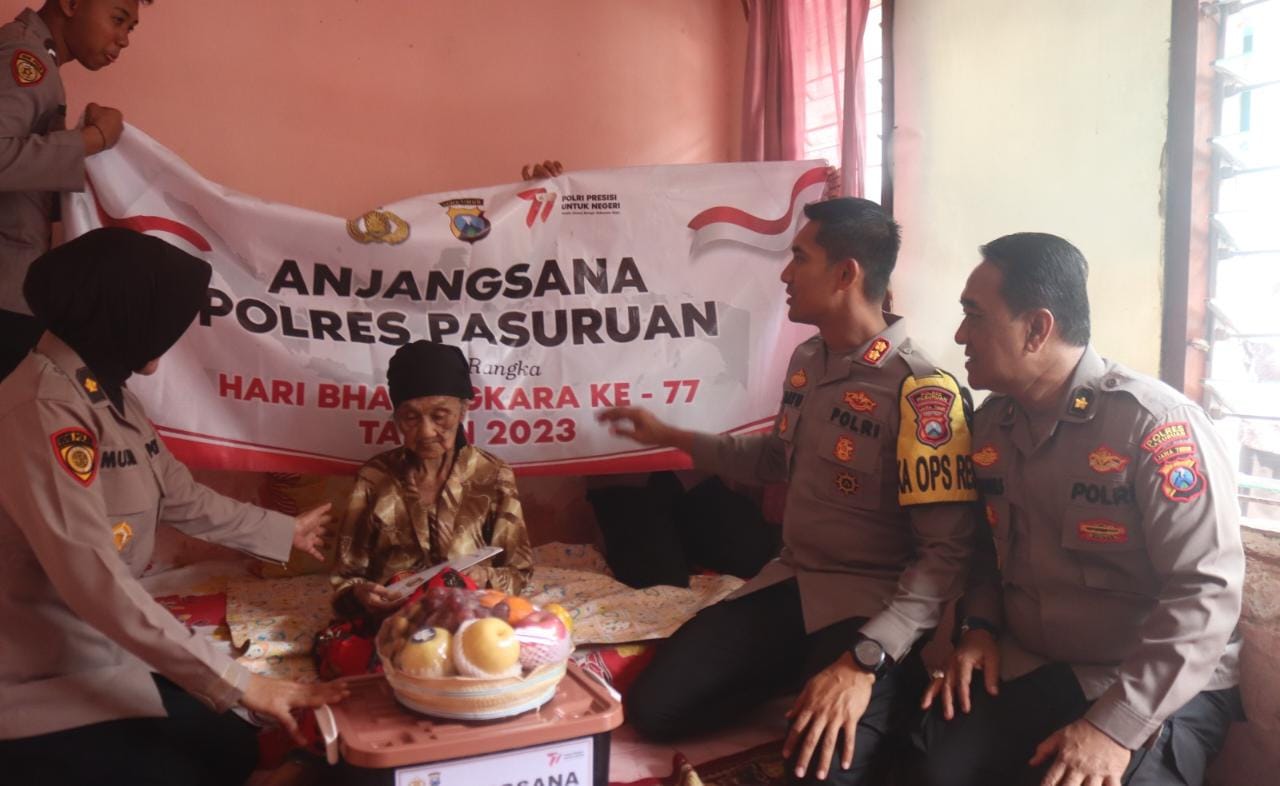 Tingkatkan Silaturahim, Kapolres Pasuruan Lakukan Anjangsana ke Warakawuri