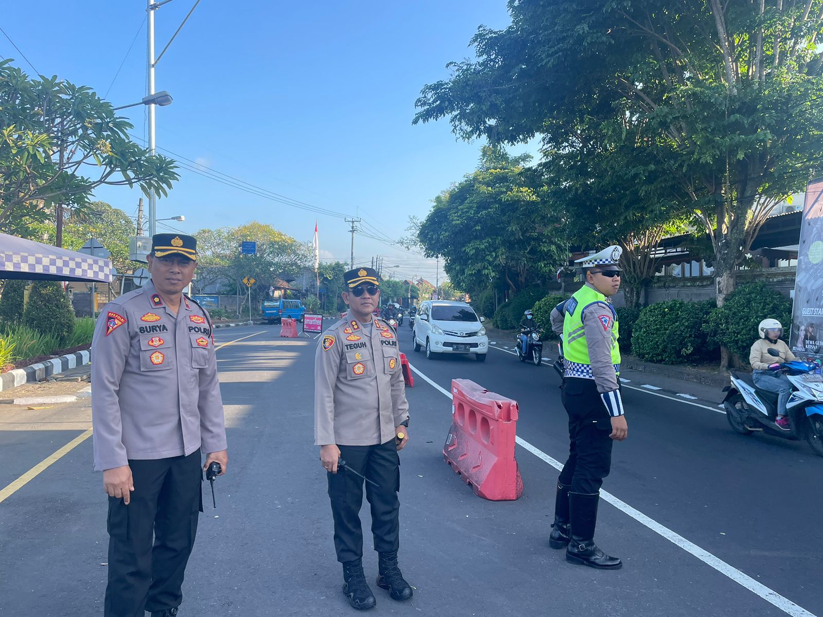 Awasi Pelaksanaan PH Pagi, Kapolres Badung Turun Langsung di Jalan