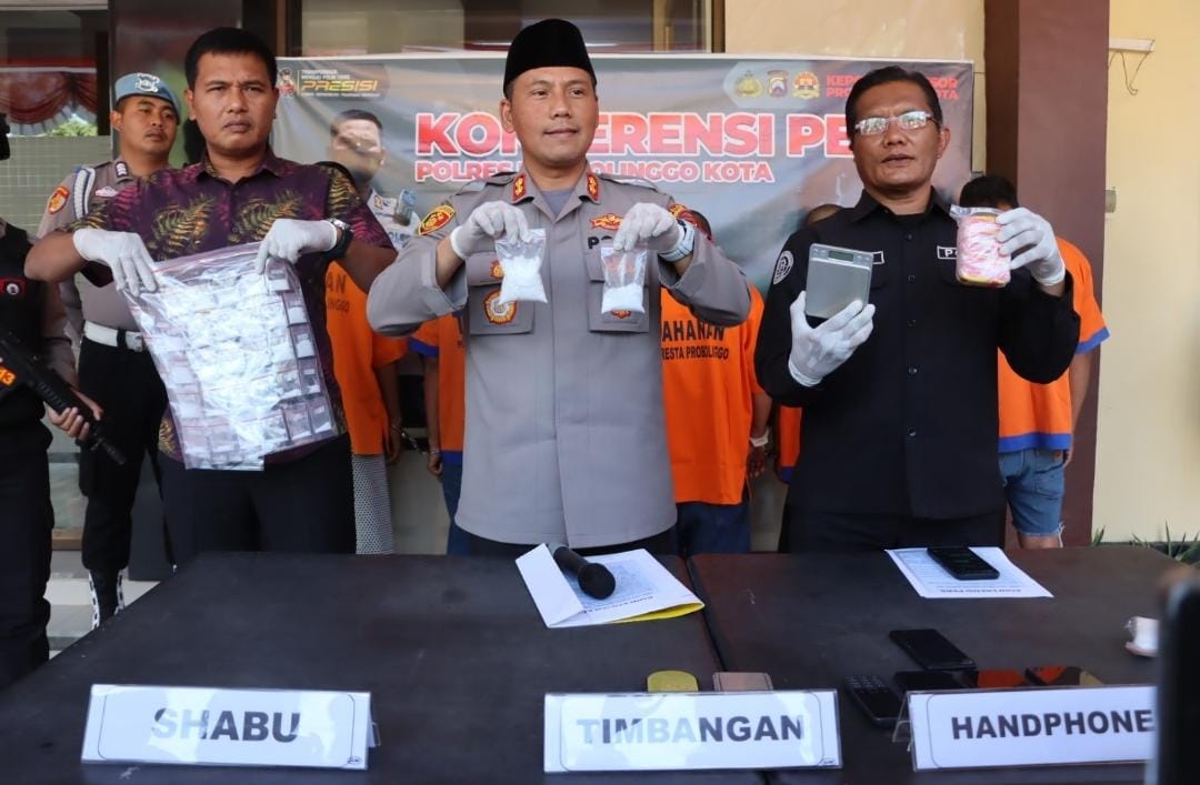 12 Hari Ops Tumpas Narkoba, Polres Probolinggo Kota Tangkap 5 Tersangka