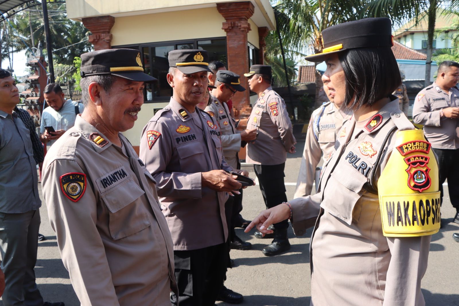 Wakapolres Putu Diah Kurniawandari Pimpin Gaktibplin di Lapangan Mapolres Badung