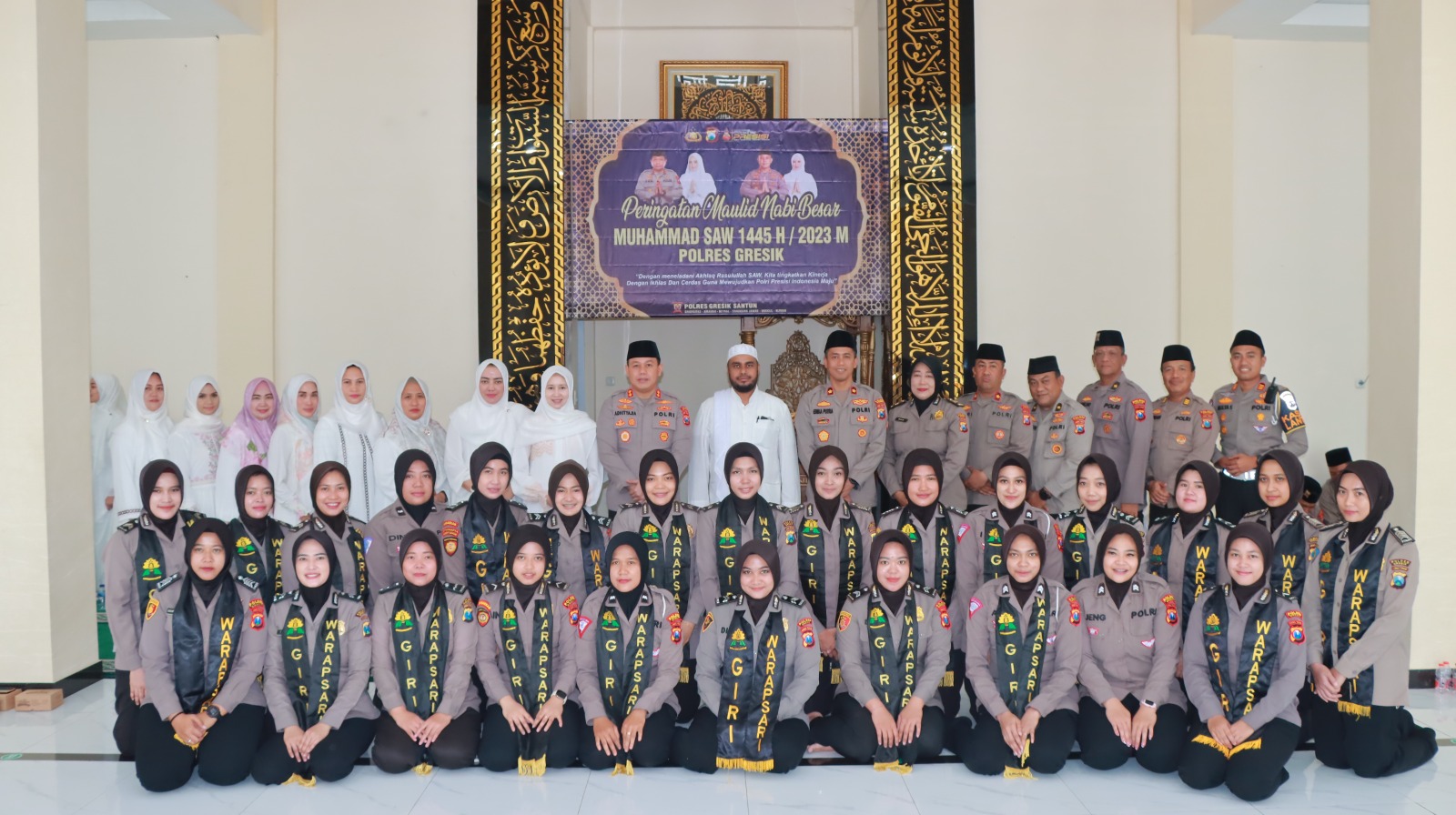 Polres Gresik Gelar Peringatan Maulid Nabi Muhamad SAW 1445 H