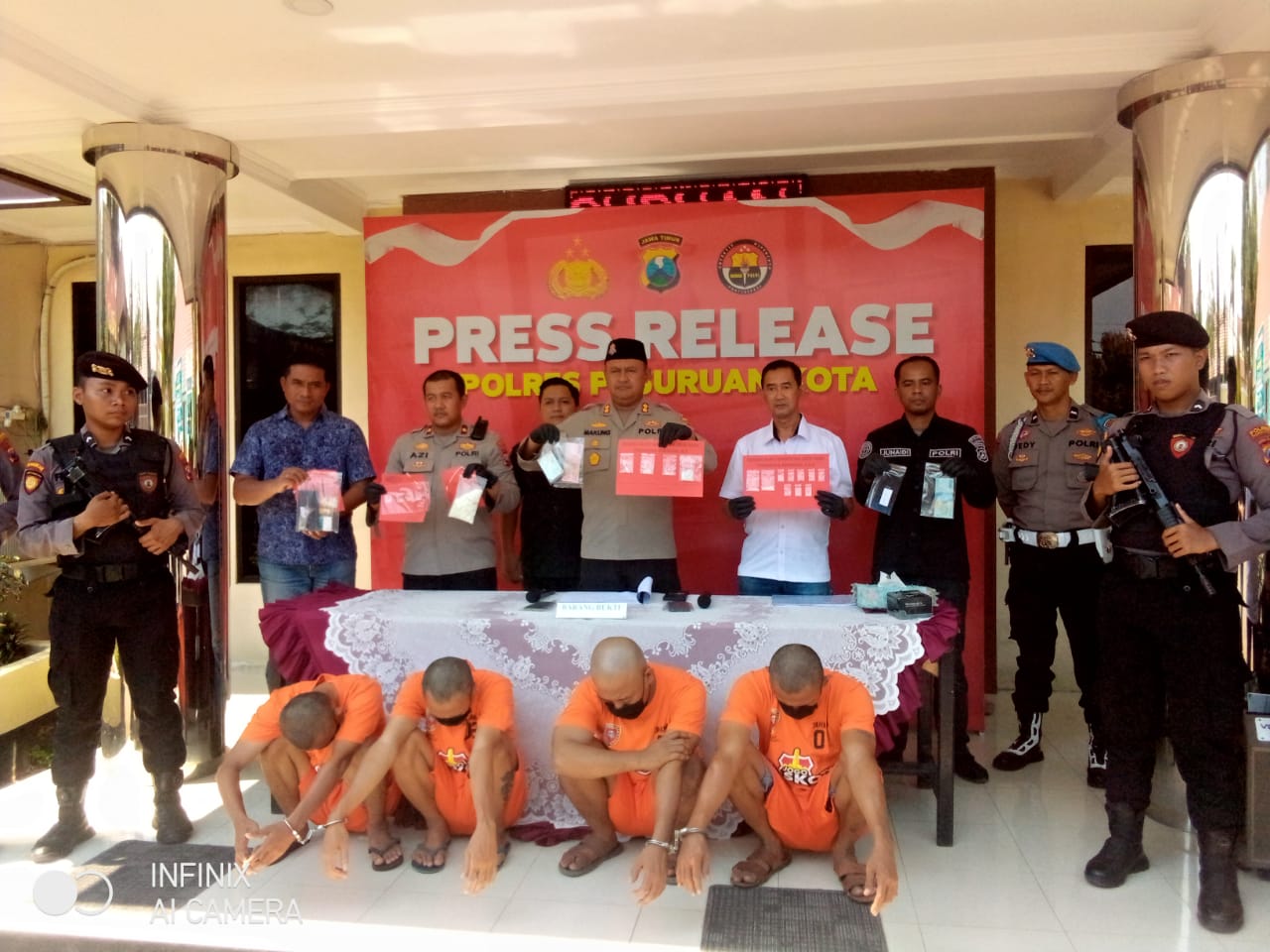 SATRESKOBA Polres Pasuruan Kota Berhasil Ringkus Empat Orang Pengedar