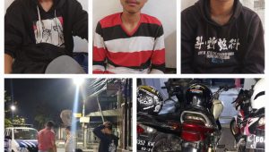 Polsek Tambaksari Amankan 3 Pelaku Balap Liar Kini Diamankan Bersama Dengan Sepeda Motornya