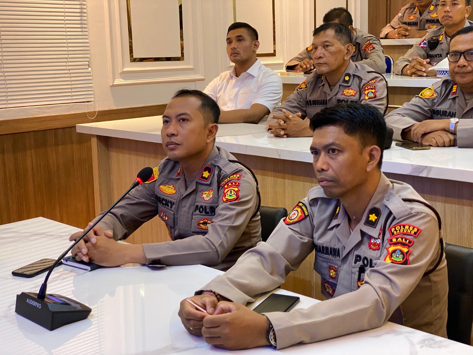 Wakapolres Badung Ikuti Zoom Meeting Taklimat Akhir Audit Kinerja Itwasda