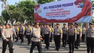 Polres Pasuruan Kota Terjunkan Ratusan Personel Gabungan, Jamin Pengamanan Pilkades Serentak di Pasuruan