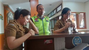 Kasubsatgas Pengamanan Obyek Vital Perkantoran Koordinasi di Kantor Camat Abiansemal