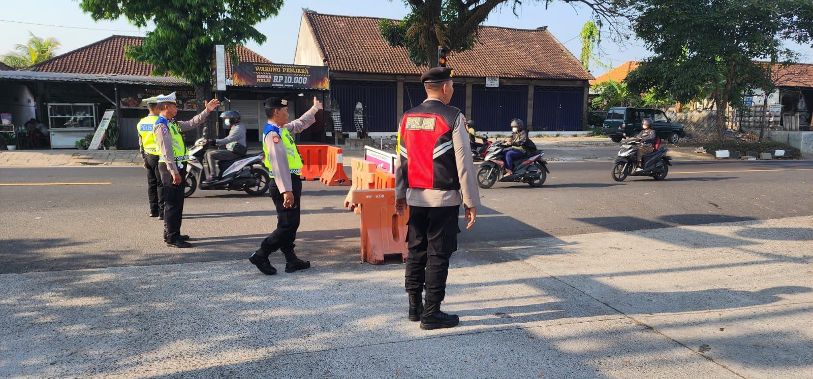 Akp Gede Budiarta Pantau Anggota Polres Badung PH Pagi 