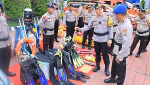 Polres Gresik Gelar Peralatan Dalam Rangka Penanggulangan Bencana
