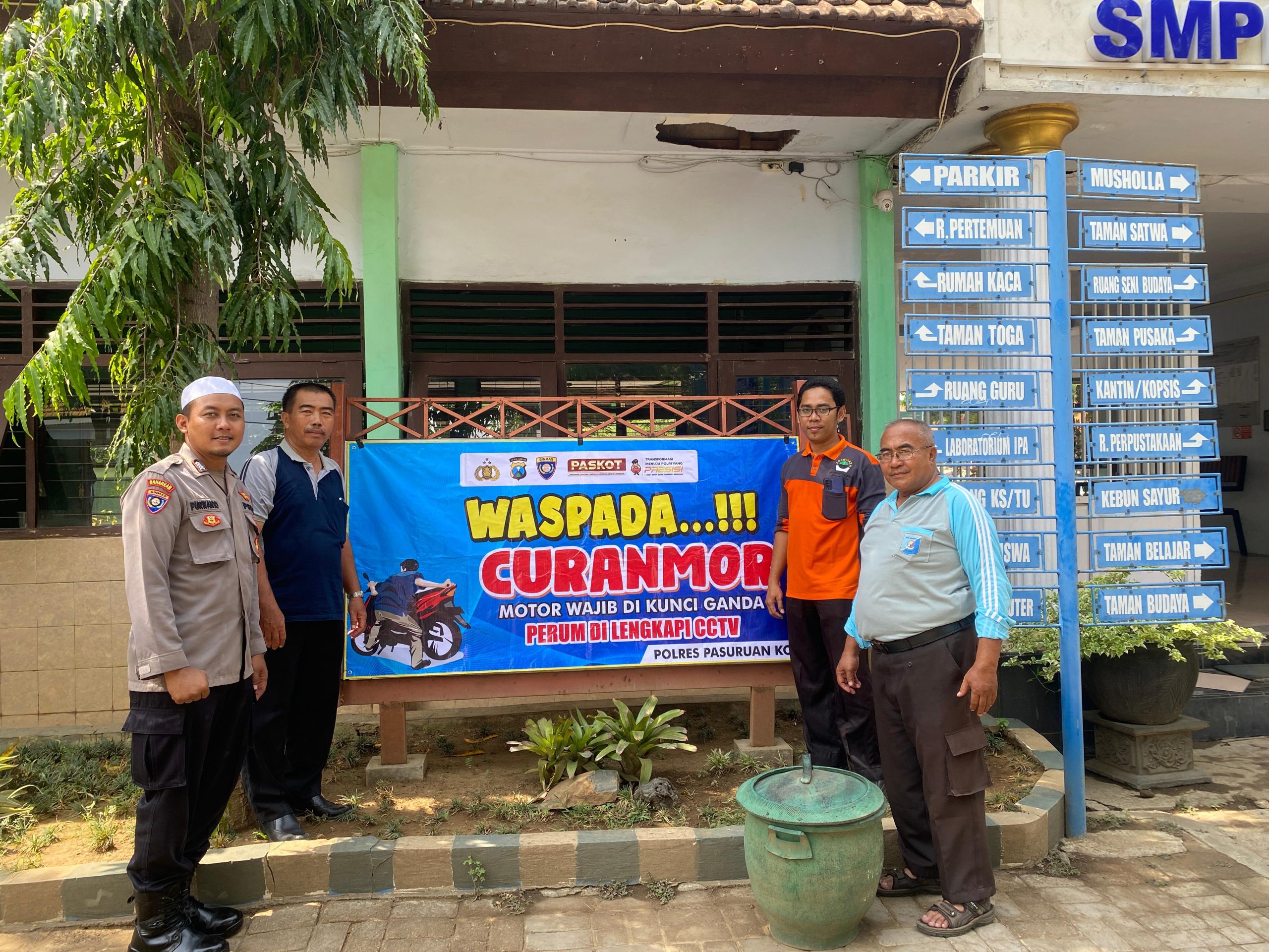 Waspada Curanmor dan Pasang Kunci Ganda, Sat Binmas Himbau Warga Dan Sekolah