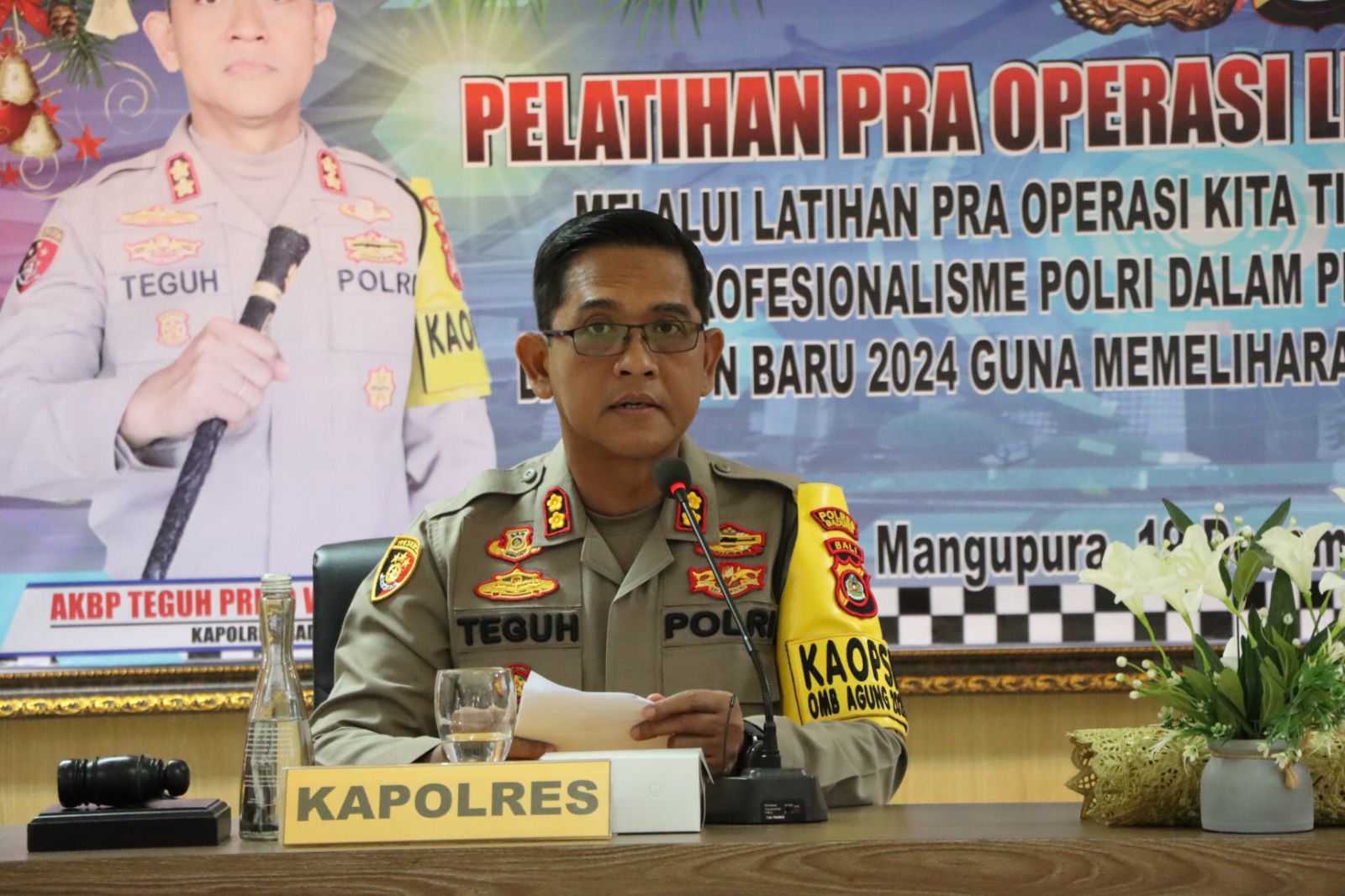 Polres Badung Gelar Lat Pra Ops Lilin Agung-2023