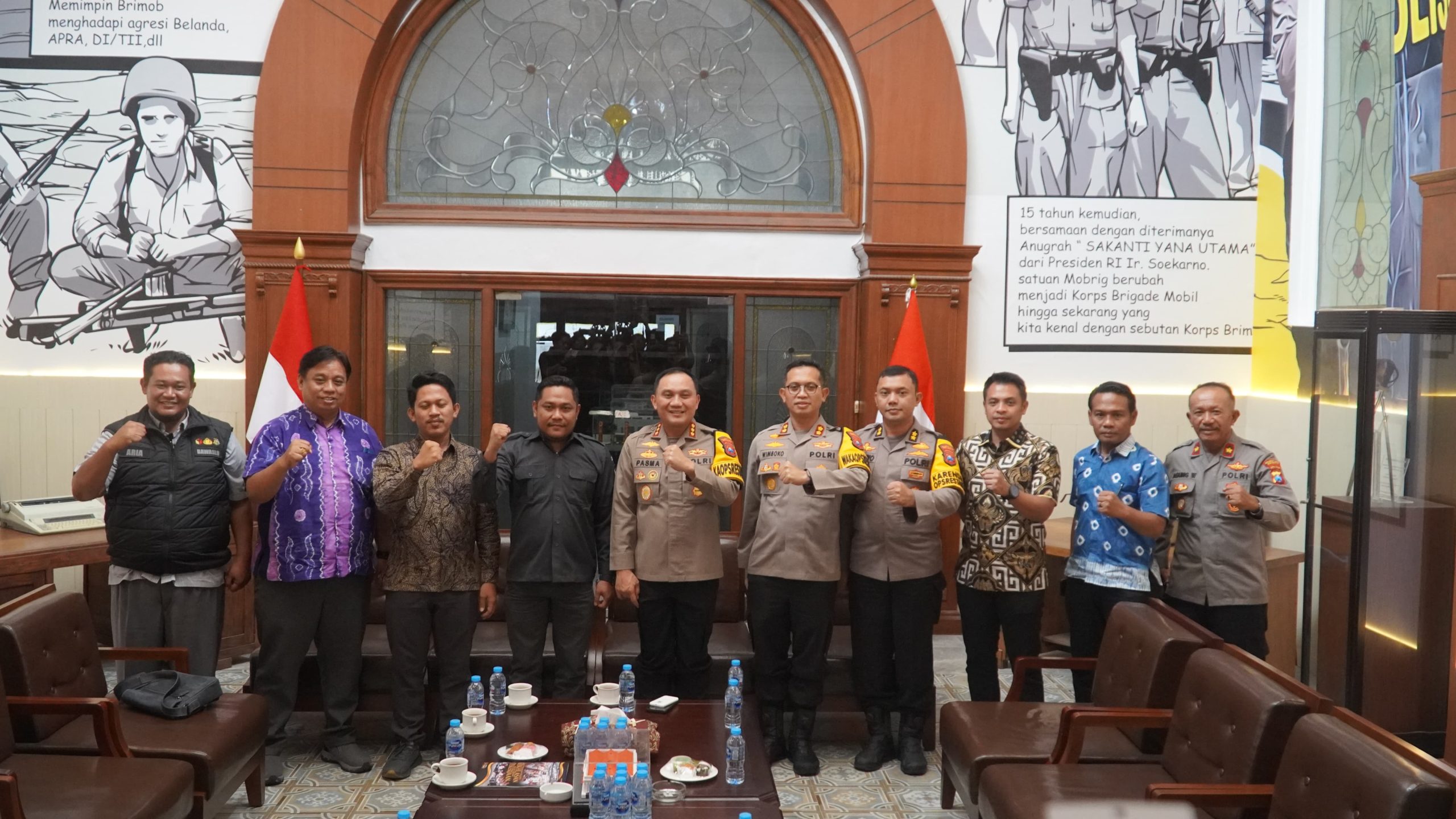 Perkuat Sinergitas, Bawaslu Kota Surabaya Kunjungi Polrestabes Surabaya