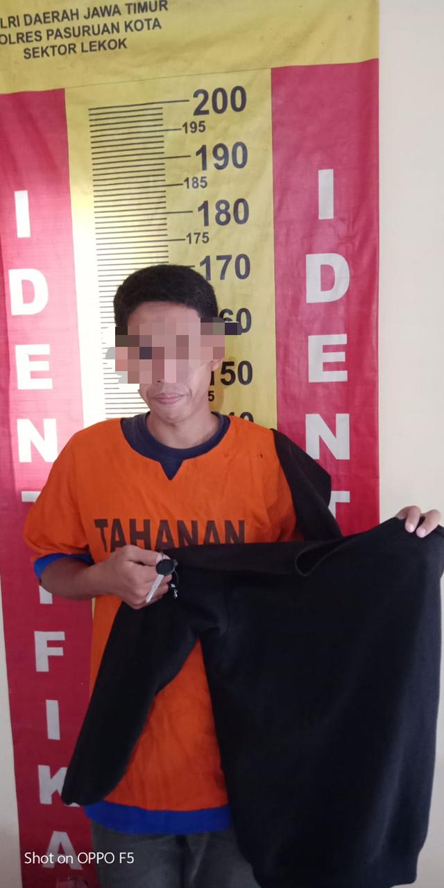 Pelaku Curanmor di Masjid Berhasil Diungkap Polsek Lekok Polres Pasuruan Kota