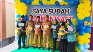 Pencanangan Tetes Pertama SUB PIN POLIO Serentak Di Desa Jorongan Kecamatan Leces