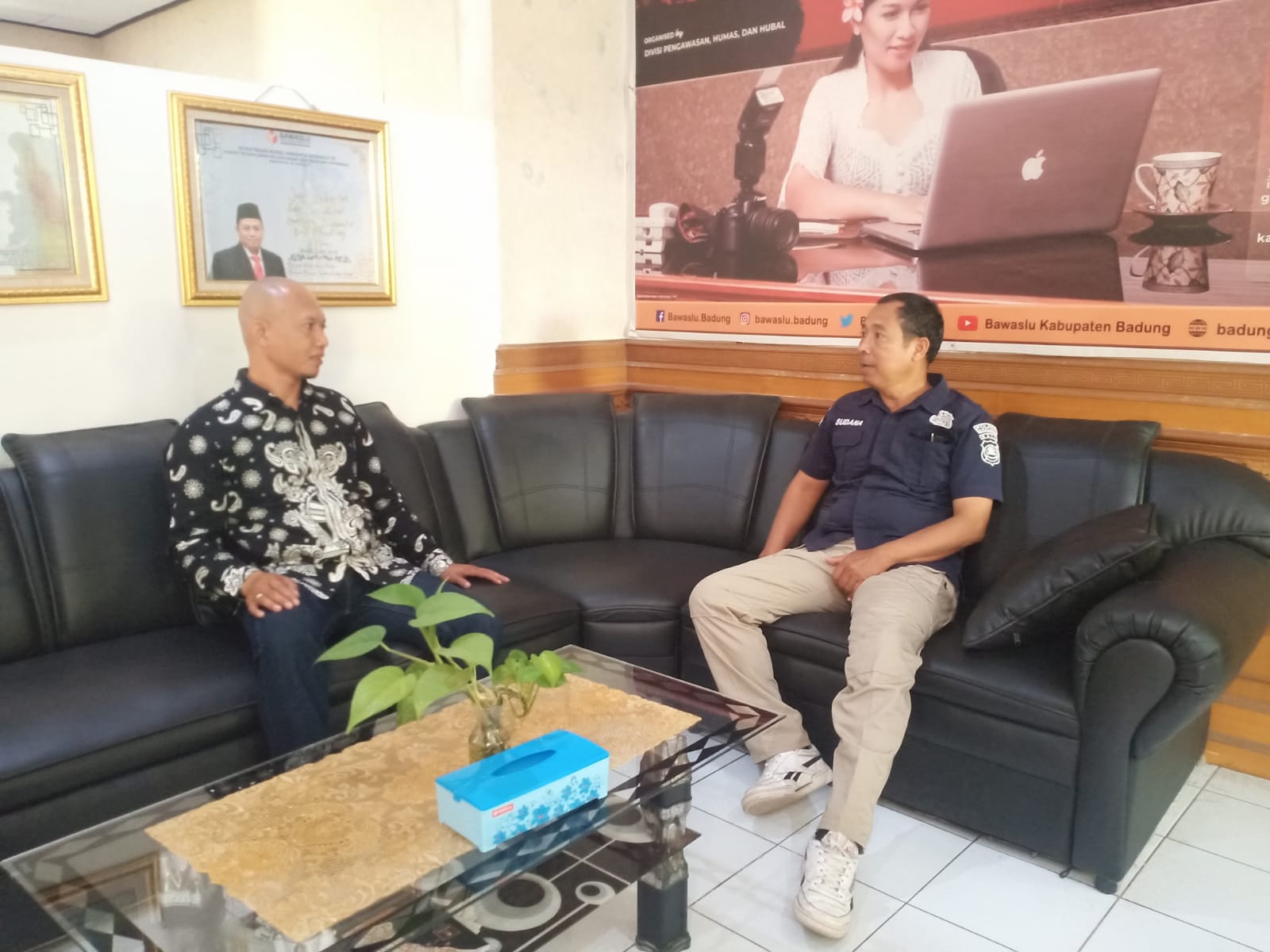 Kasatgas Humas Melakukan Koordinasi di Kantor Bawaslu