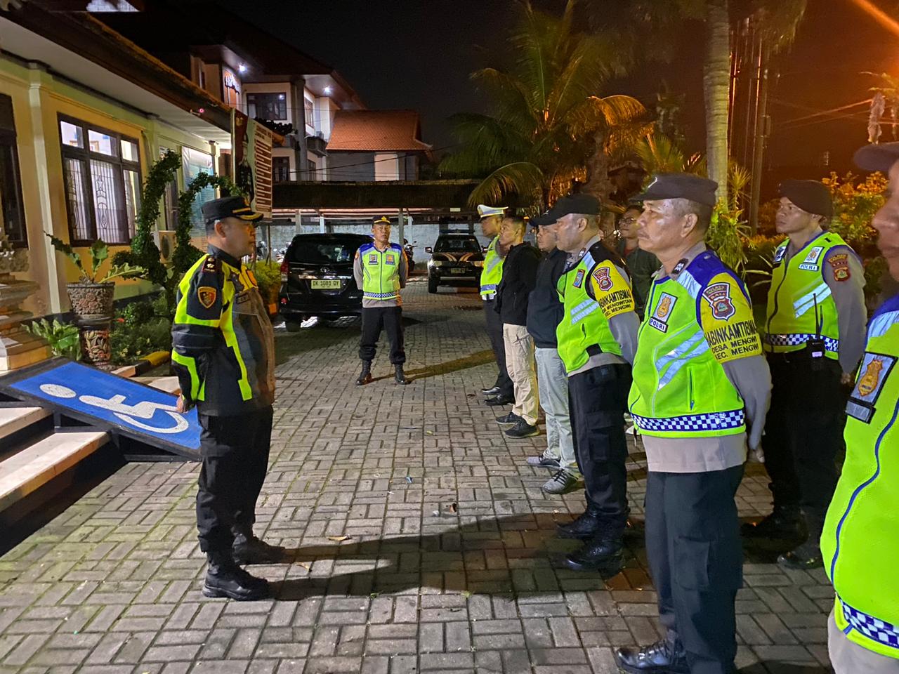 Kapolsek Mengwi, Pimpinan Apel Guna Antisipasi Kejahatan di Jalanan