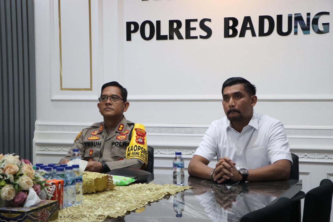 Kapolres AKBP Teguh Priyo Wasono Ikuti Zoom Meeting Pengendalian Inflansi Tahun 2024