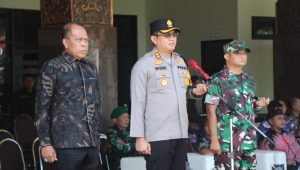 Dandim 0820/Probolinggo Letkol Arm Heri Budiasto Hadiri Apel Siaga Pengamanan Pemilu