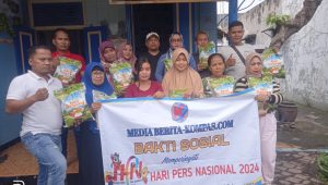 Peringati Hari Pers Nasional, Media Berita Kompas Gelar Bakti Sosial
