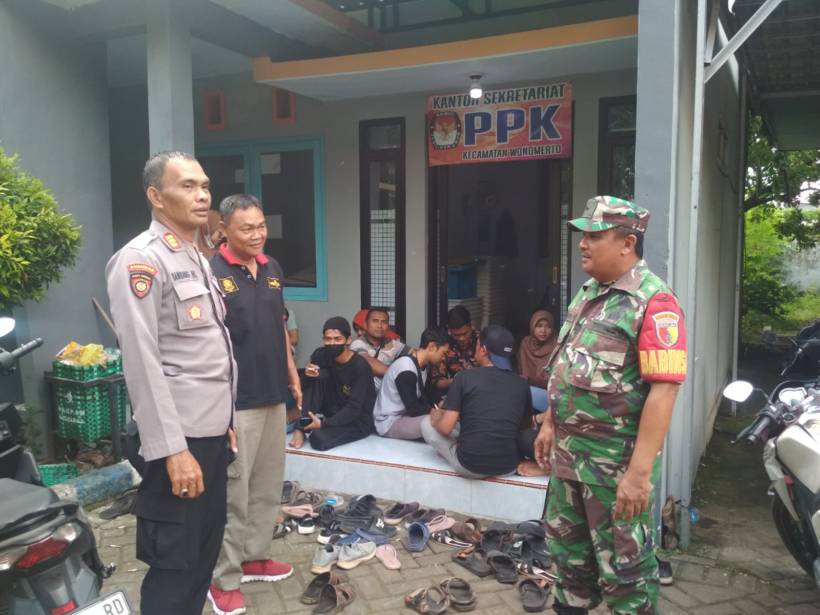 Koramil Wonomerto Amankan Kotak Suara